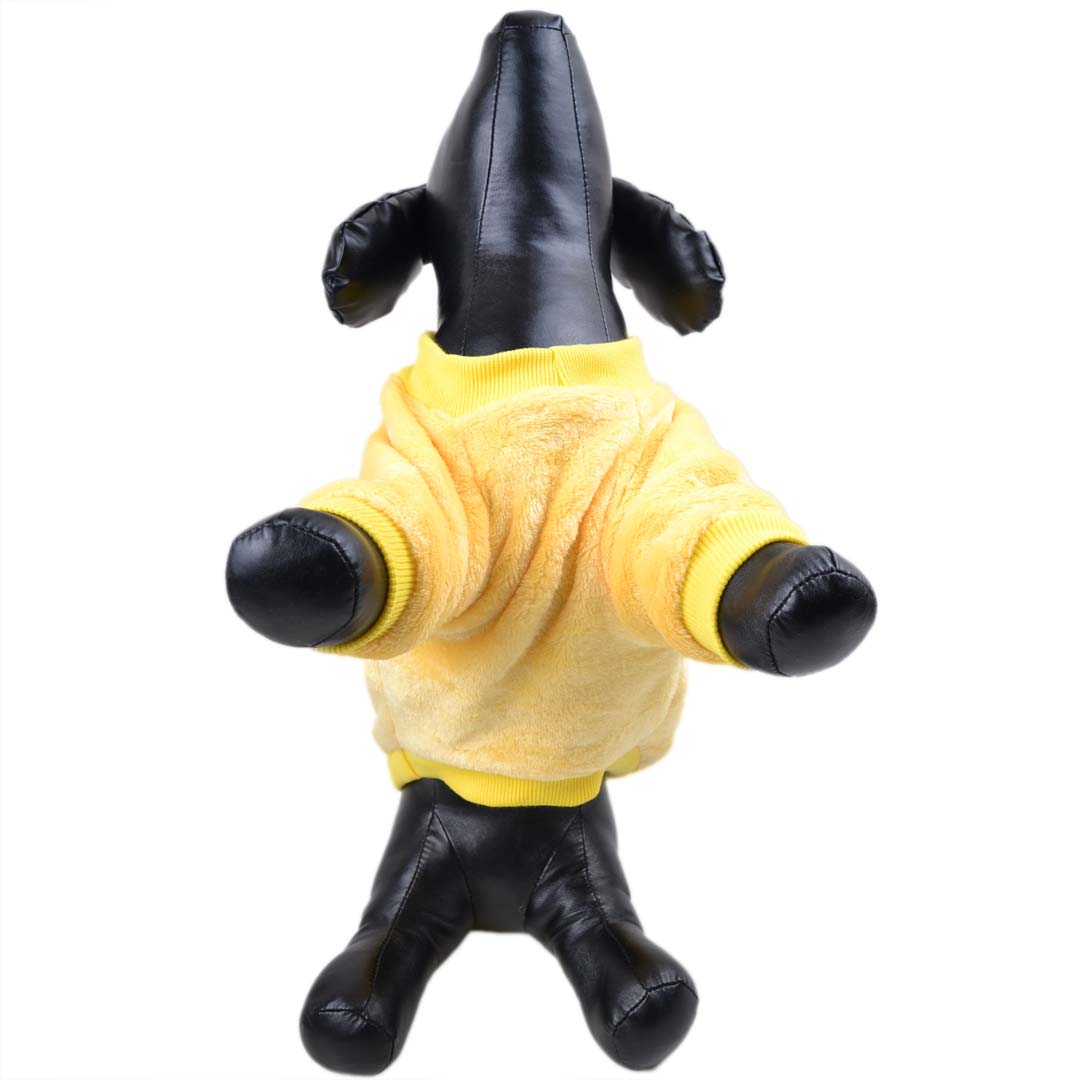 Mehak pulover za psa - rumena barva