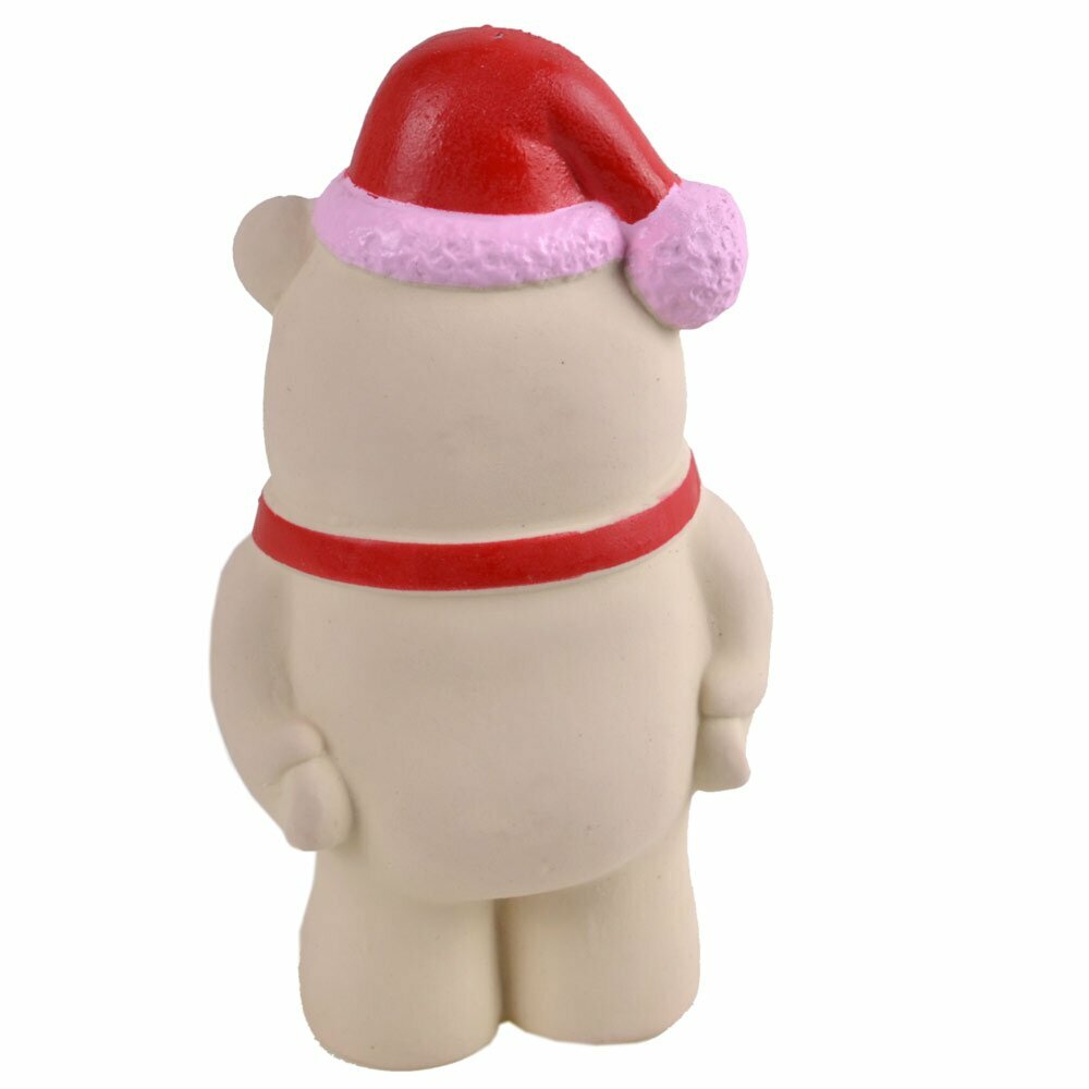 GogiPet božična igrača za psa "Medvedek s šalom" - velikost 12 cm