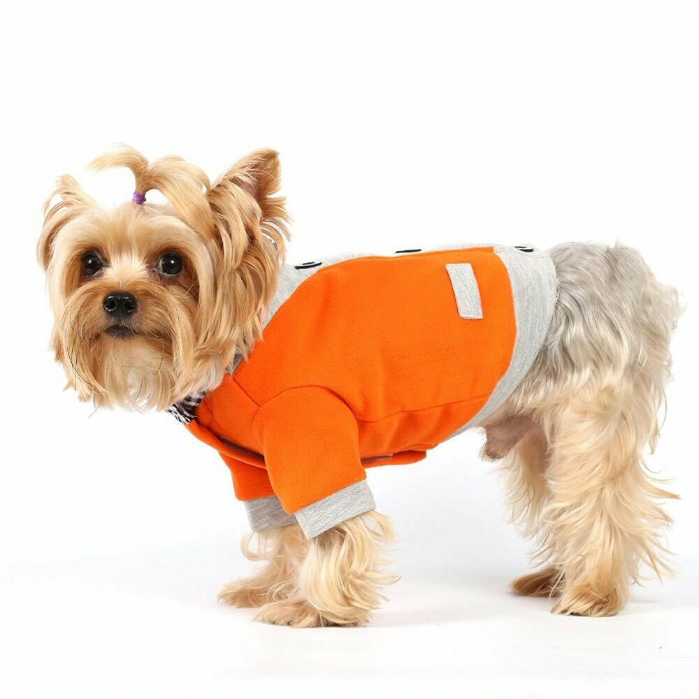 Jakna s srajco Cardigan - oranž - DoggyDolly W304
