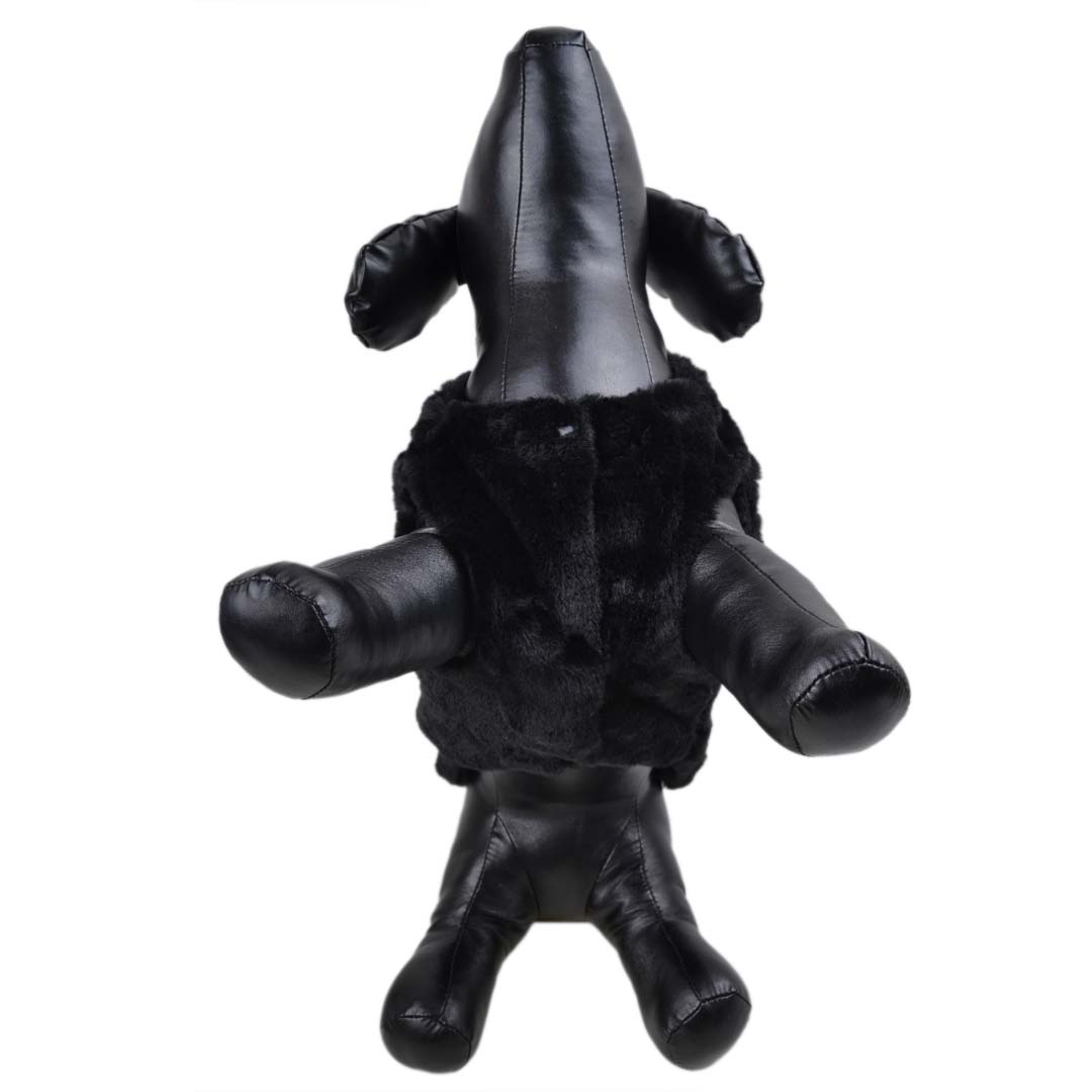 Jakna za pse brez rokavov "Pluto" - črna barva, hitri sistem oblačenja