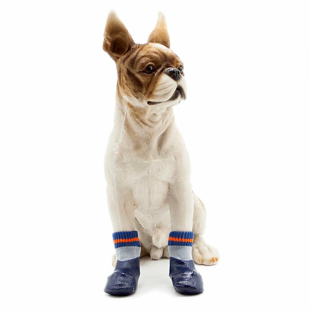 GogiPet kolekcija zaščitne obutve za pse - temno modra barvna kombinacija - čevlji za pse