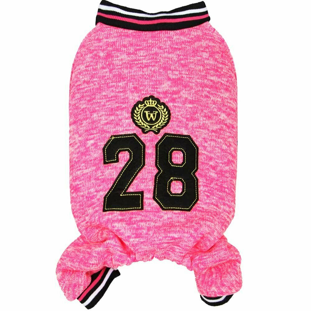 Športni komplet za psa "28" - pink barva