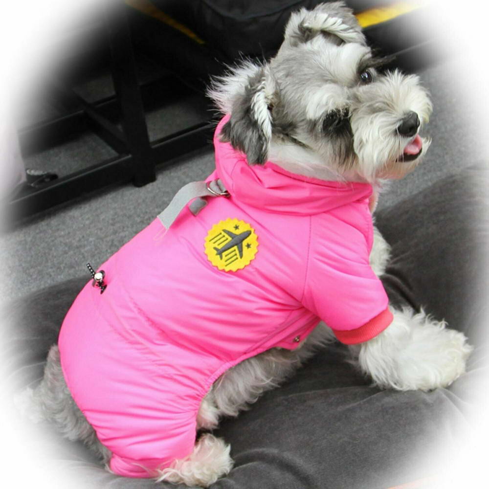 Zimsko oblačilo za psa "Fly Pink" - pink barva, udobno nošenje
