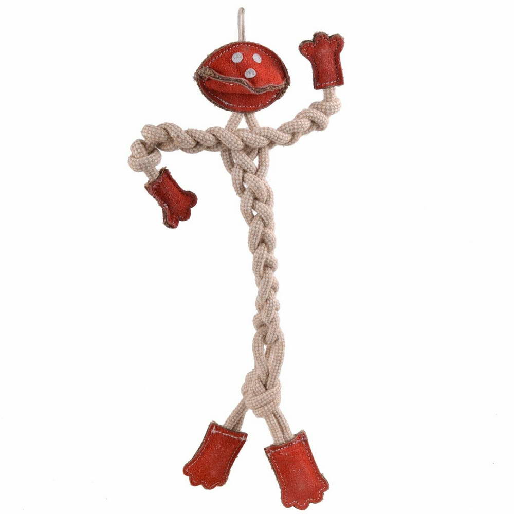 GogiPet® igrača za pse iz naravnih materialov "Rdeči Človeček"