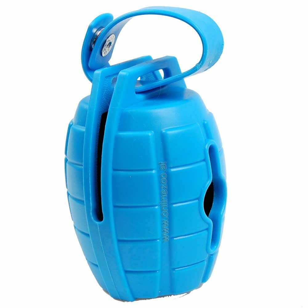 Obešanka za vrečke za pobiranje iztrebkov  "Modra bomba" - oprema za pse na sprehodu