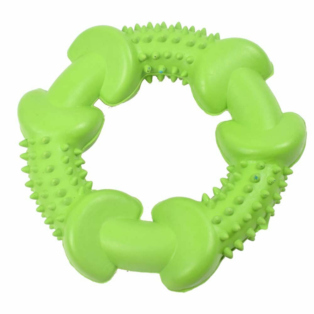 GogiPet zeleni obroč za pse - igrača za grizenje
