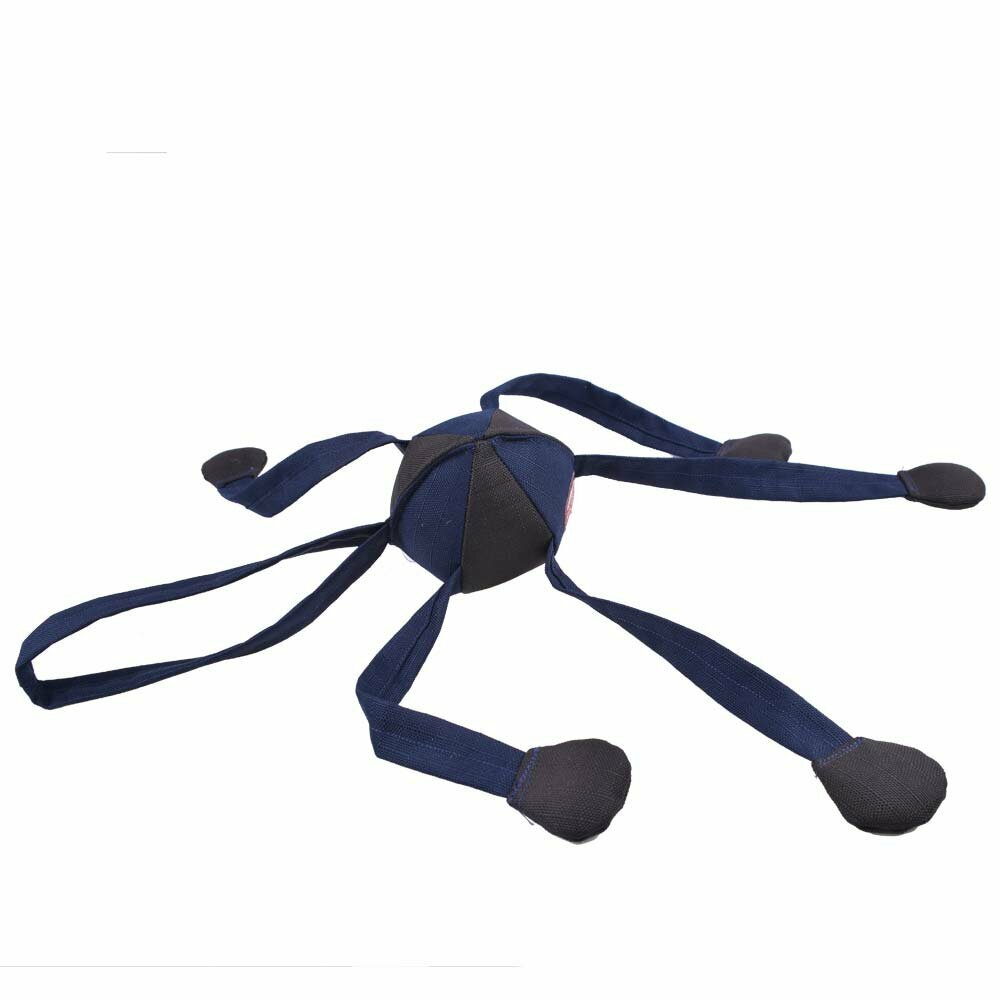 GogiPet® igrača za pse iz naravnih materialov "Hobotnica" je črne in modre barve