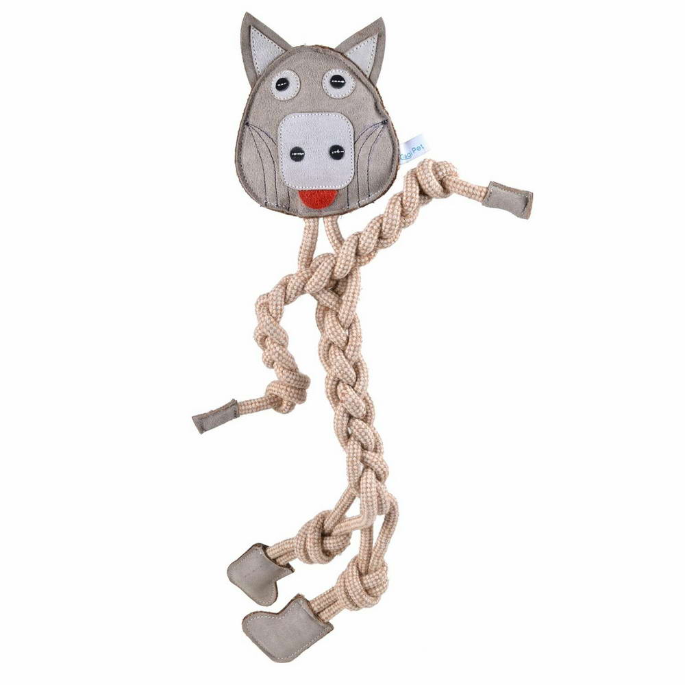 GogiPet® velika igrača za pse iz naravnih materialov "Volk"