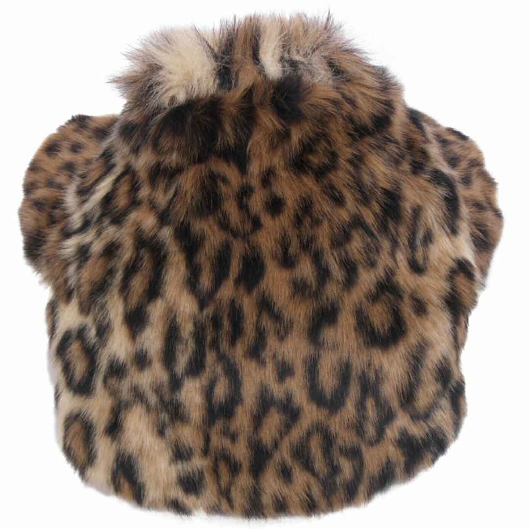 Jakna iz umetnega krzna "Bolero" - leopard vzorec