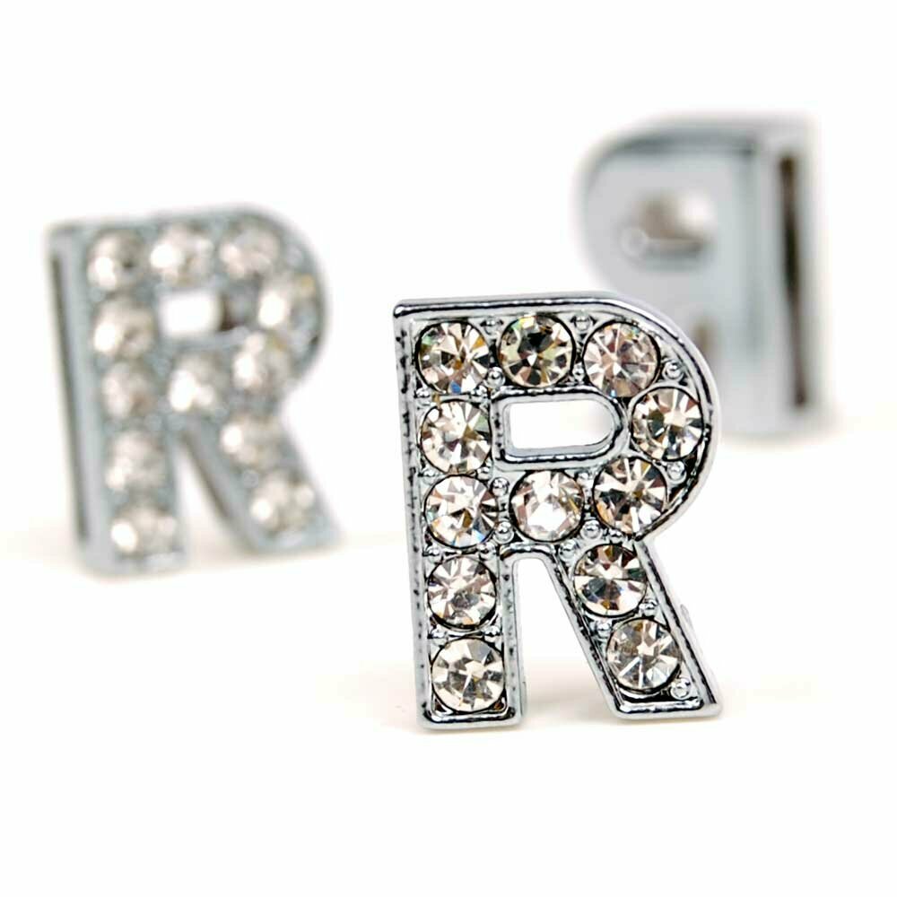 Črka R s kristali za oblikovanje napisa - 14 mm