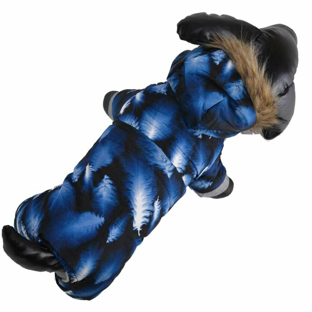 GogiPet zimski komplet za psa "Modra Fantazija" - modra barva