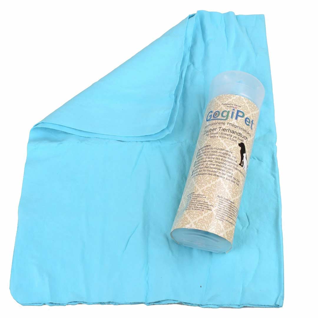 GogiPet magične brisače za pse in druge živali - pastelno modra barva