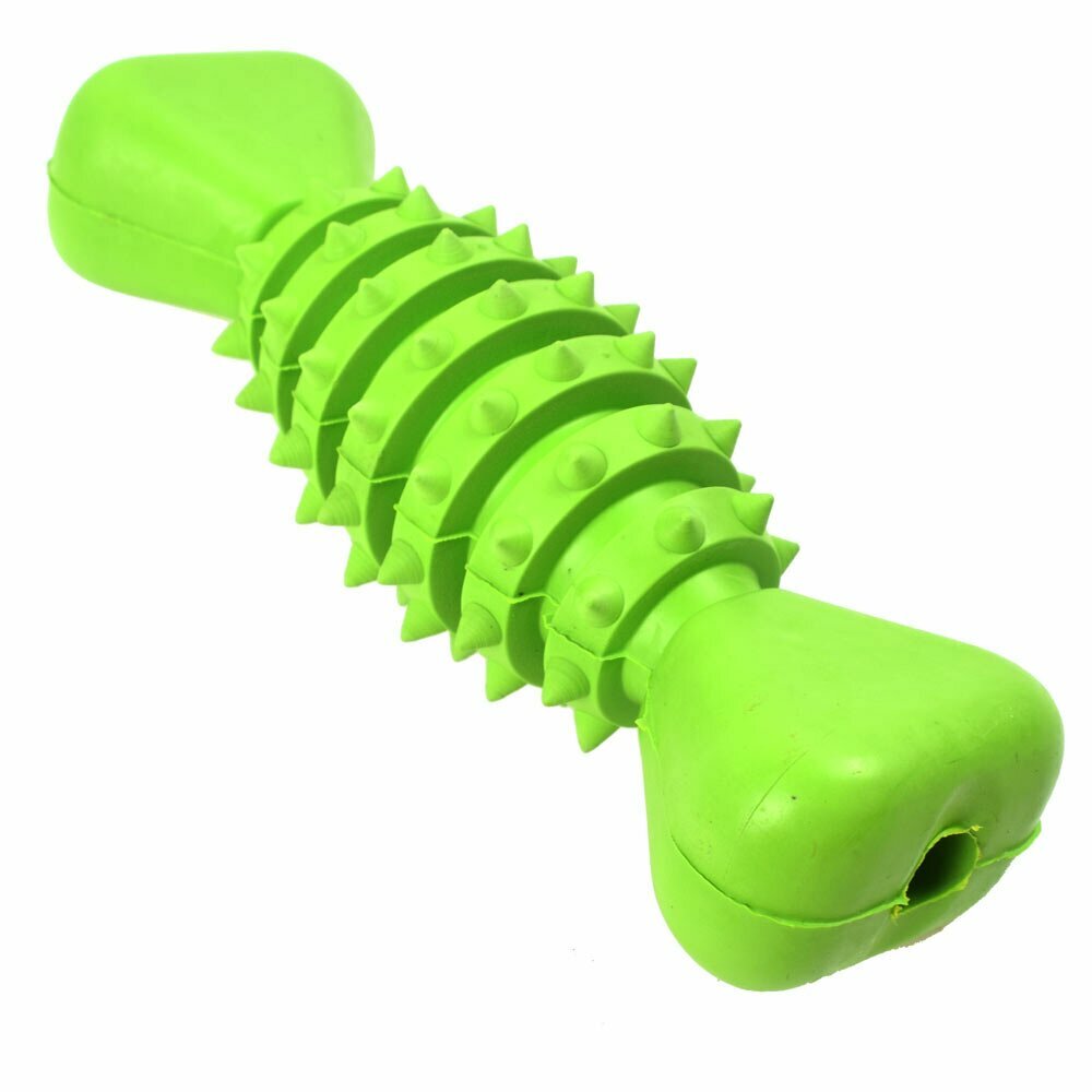 Zelena kost za žvečenje 15,5 cm - igrača za čiščenje zob srednje velikih psov