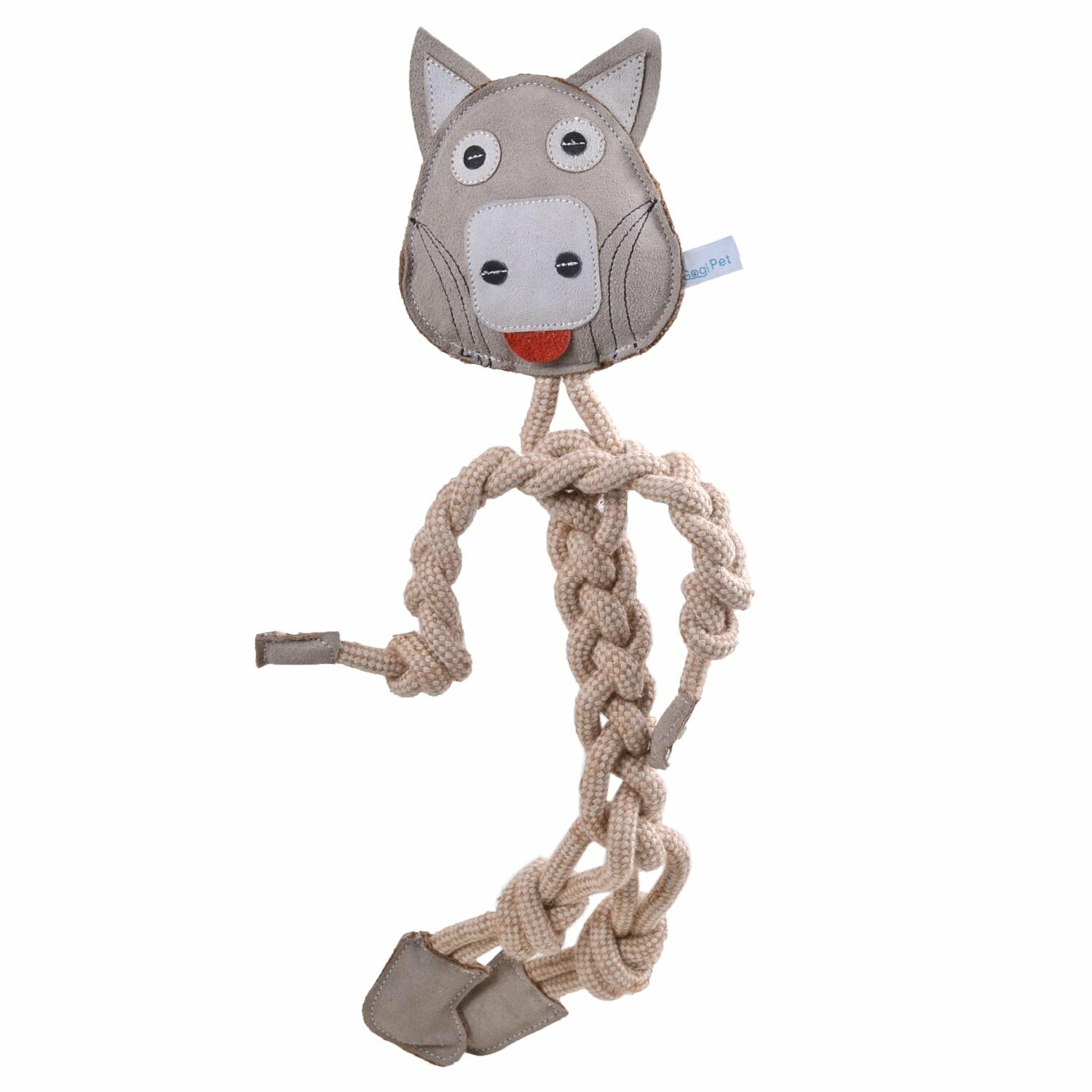 GogiPet® igrača za pse iz naravnih materialov "Nilski konj"