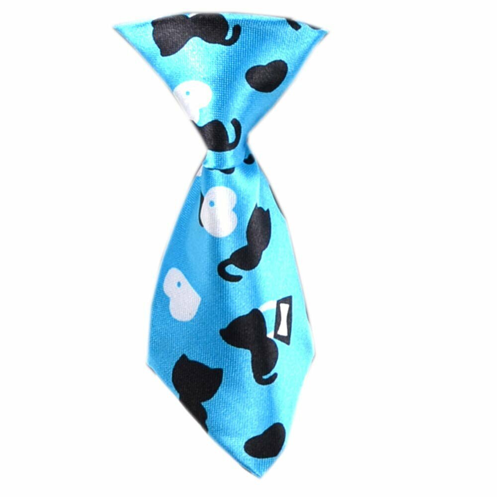 GogiPet kravata za pse "Kitty" svetlo modre barve