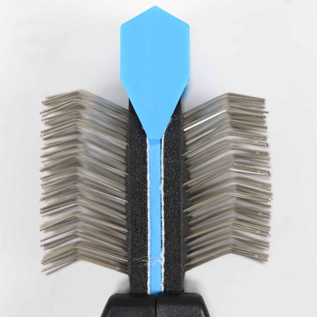 Flex Groom Multibrush Single Aktiv Profi  - krtača za gosto dlako ima ukrivljene konice