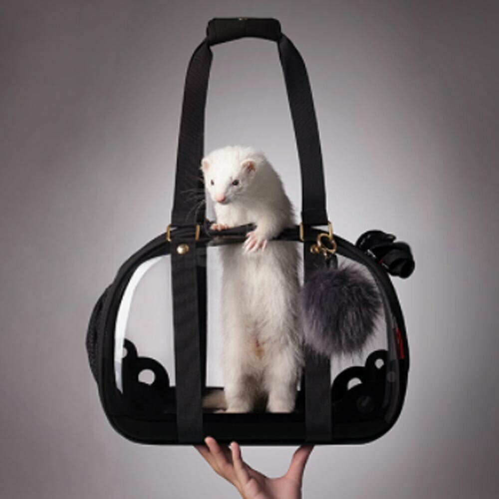 Prozorna torba za pse Eleganc je primerna za hrčke, miši, podgane, zajčke