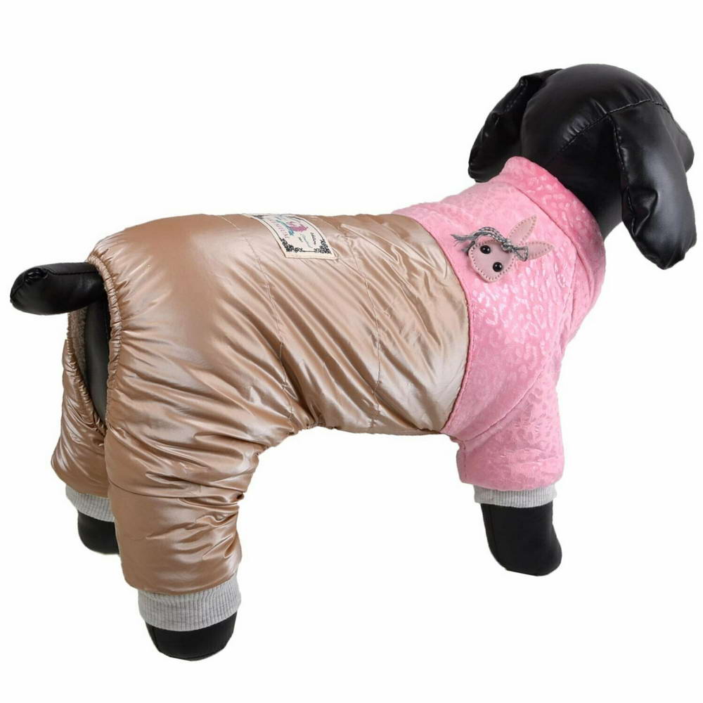 GogiPet zimski kombinezon za pse "Rozi" - rožnata barva
