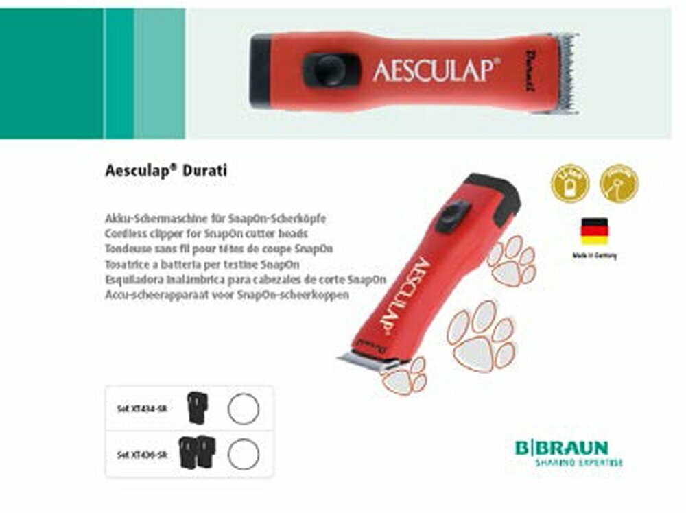 Aesculap Durati komplet za profesionalno striženje psov v salonih