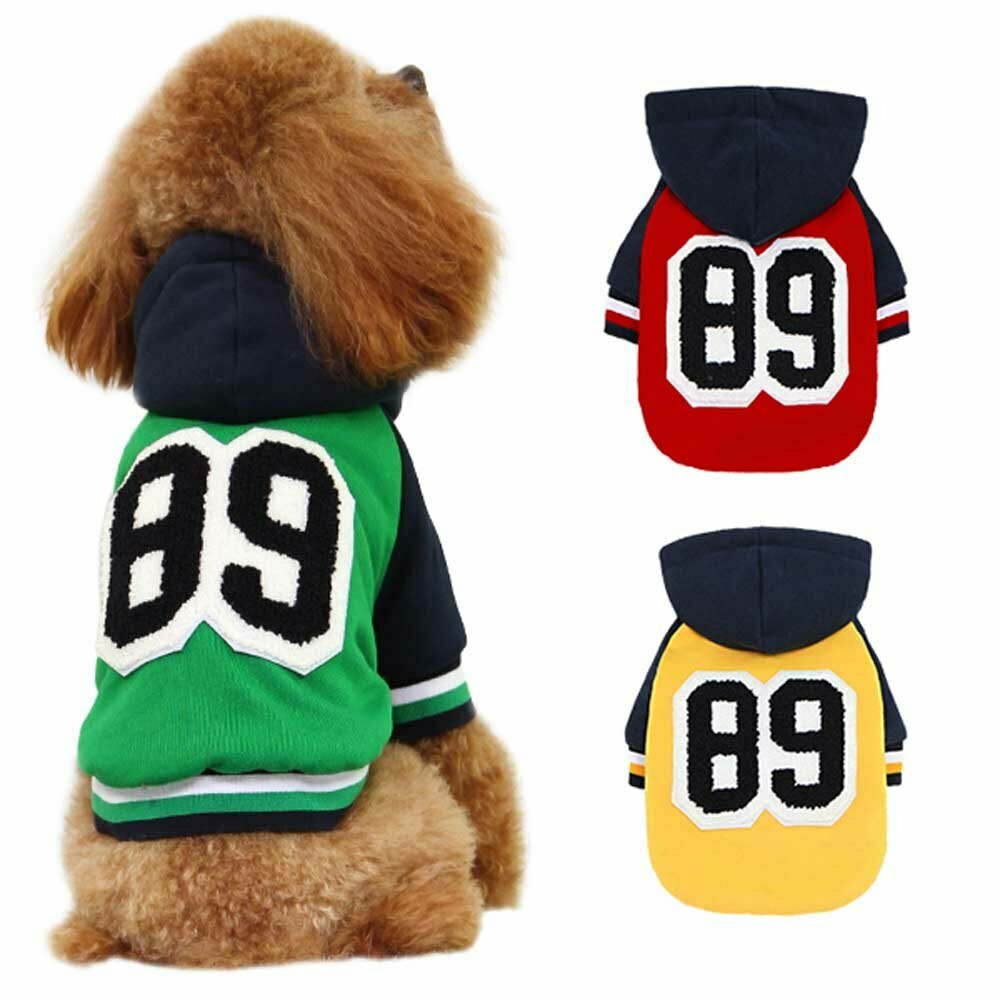 Kolekcija oblačil za psa - GogiPet zimska jakna za psa "89" - rumena barva