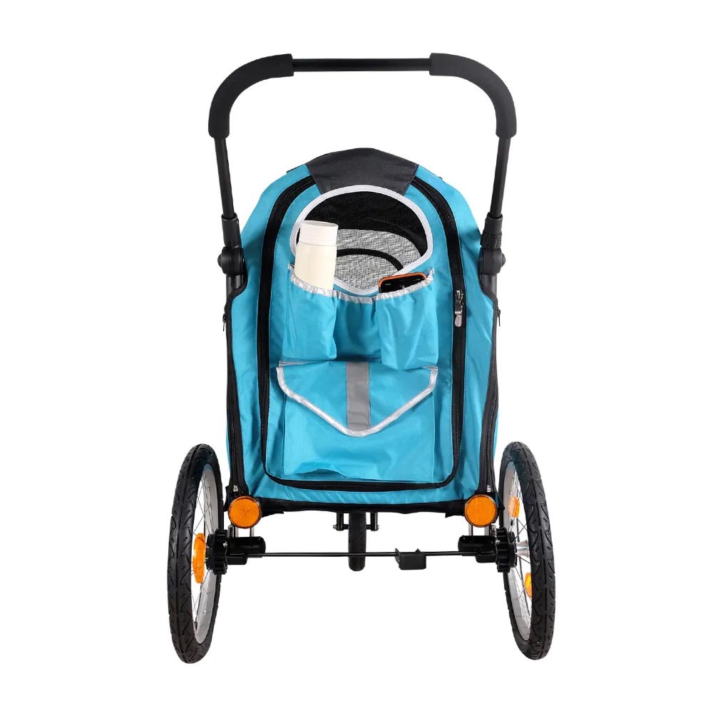 Voziček za pse Happy Pet Blue - torba za odlaganje igrač posod, priboljškov in druge opreme