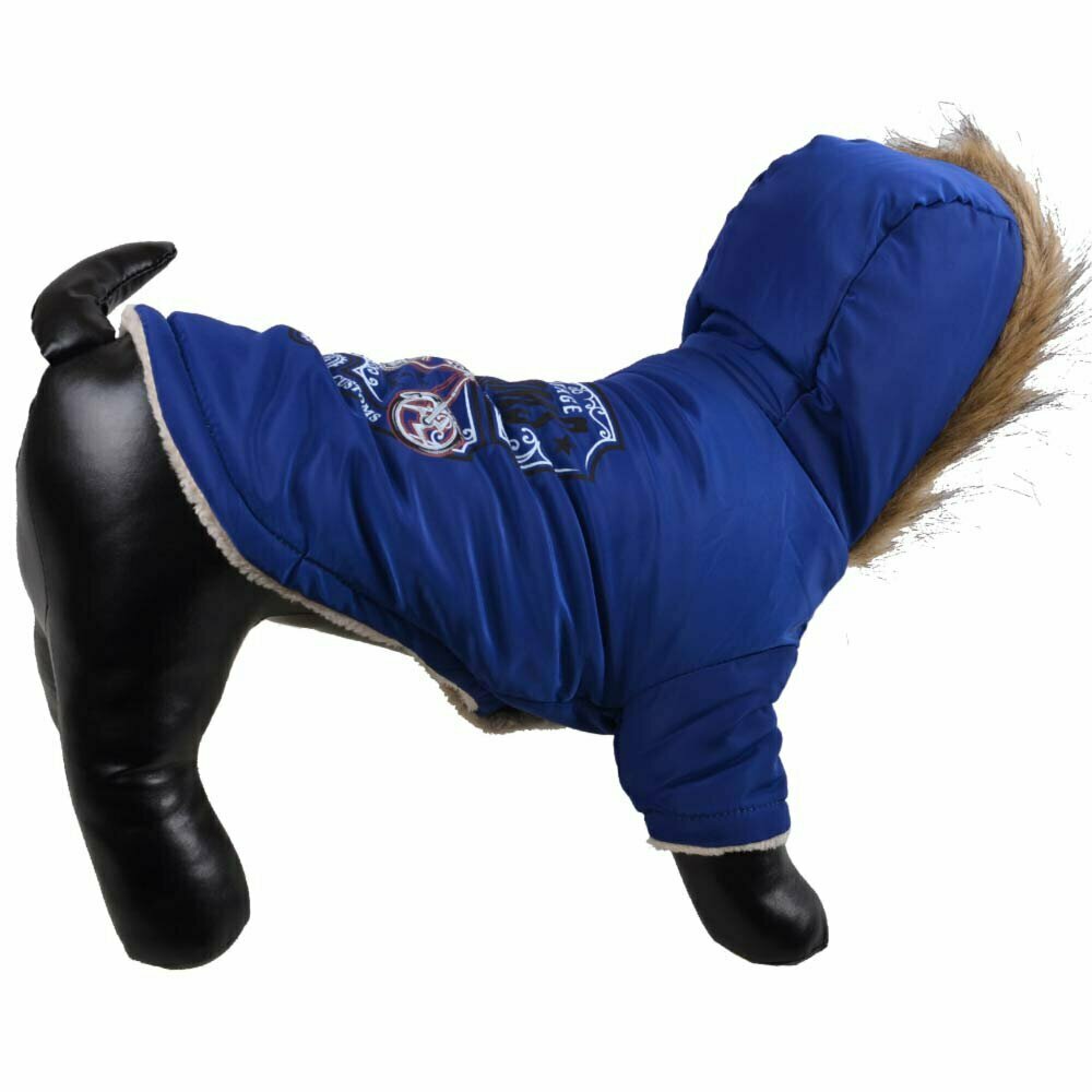 Zimski plašč za psa "Harley" - modra barva