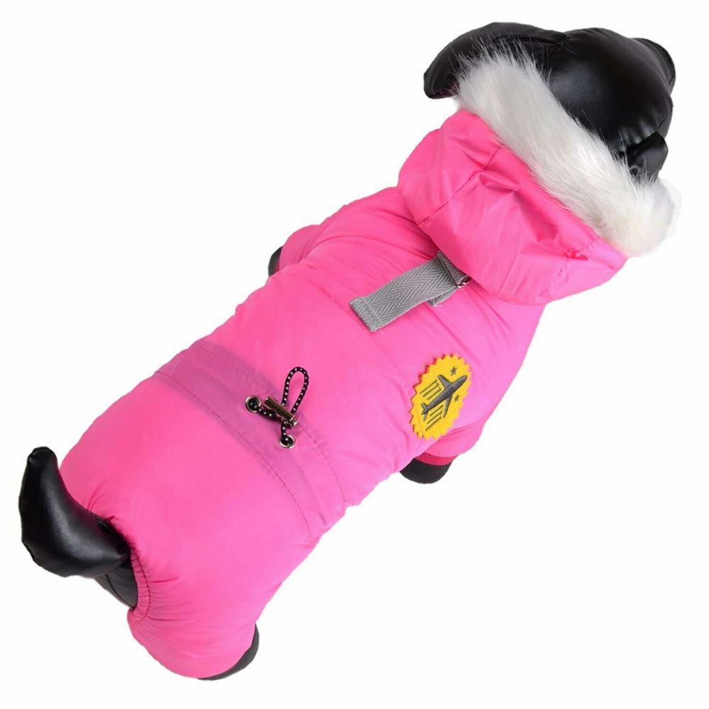 Zimsko oblačilo za psa "Fly Pink" - pink barva
