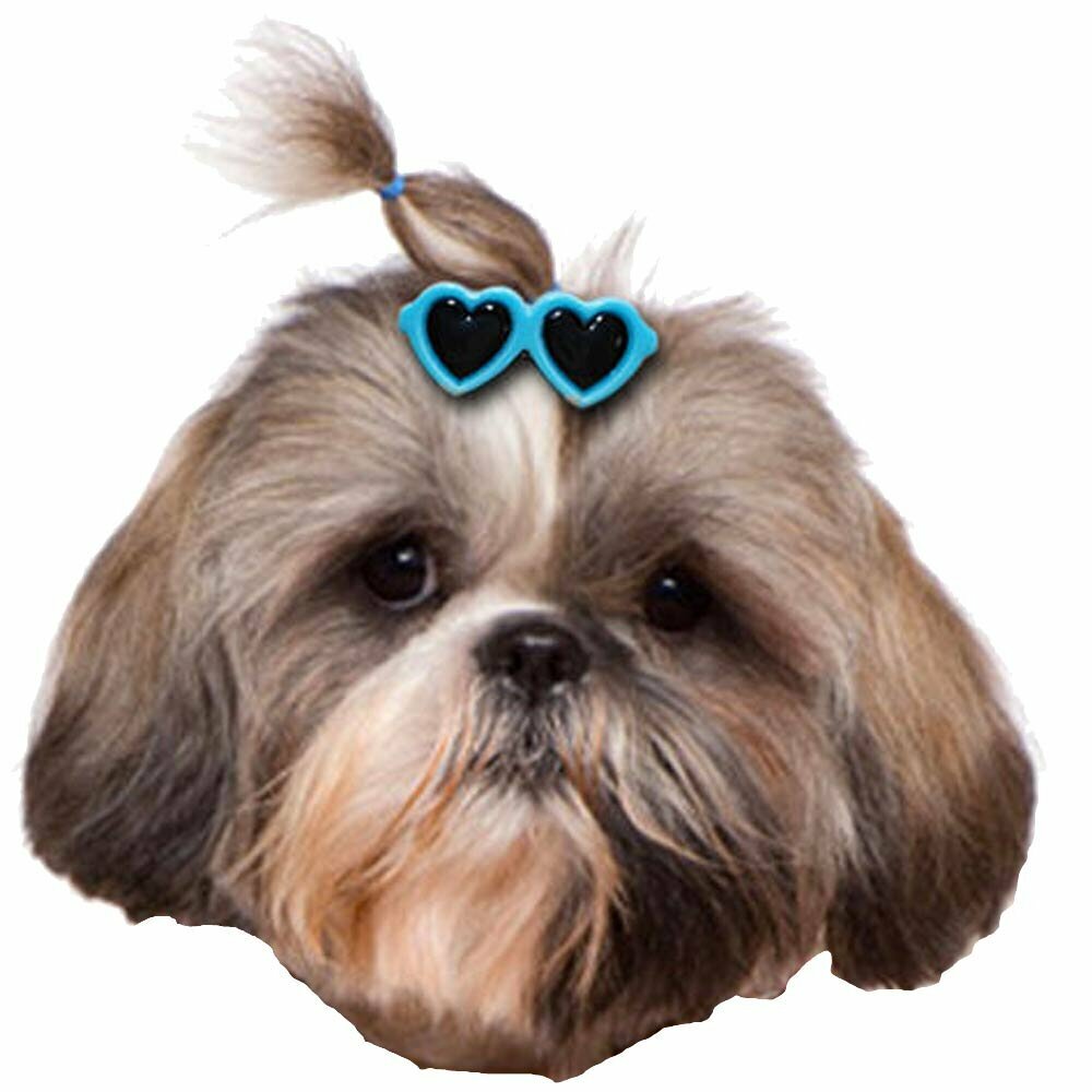 GogiPet® sponka za dlako psov Pink očala - modni dodatki za pse