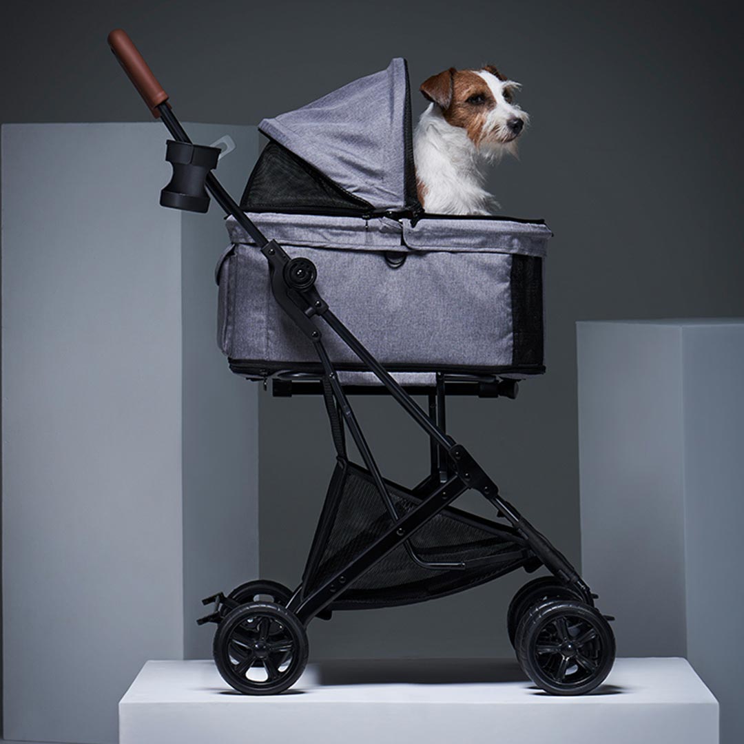 Moderen voziček in torba za pse v enem