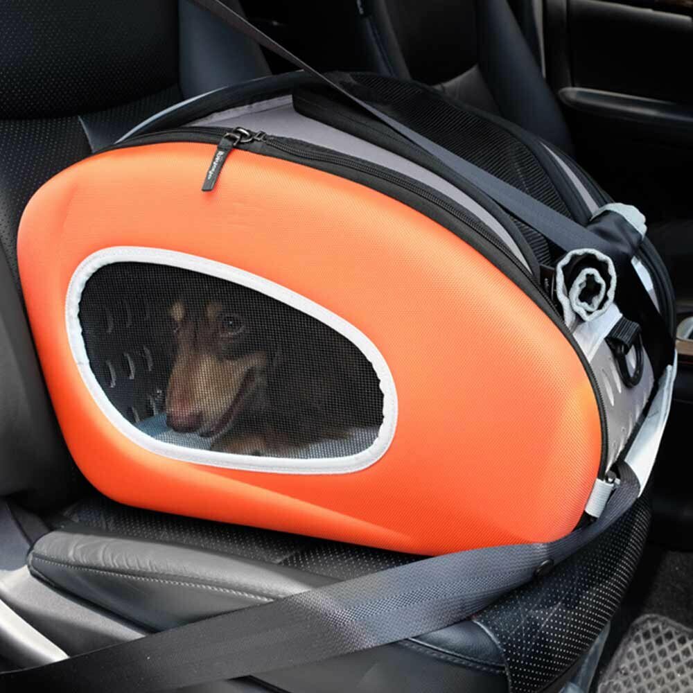 Transportni boks - oranžni, multifunkcijski voziček za pse 