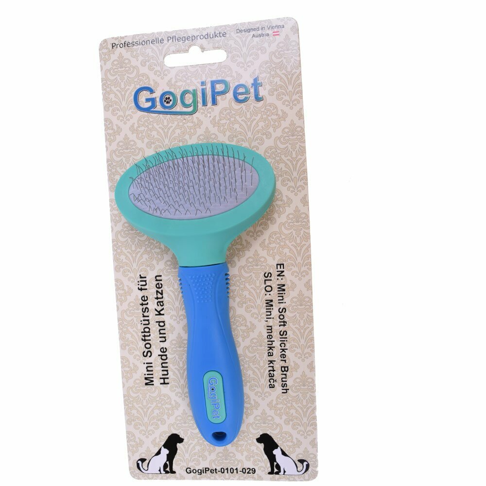 GogiPet majhna Slicker Brush krtača za pse in mačke - zaščitno pakiranje