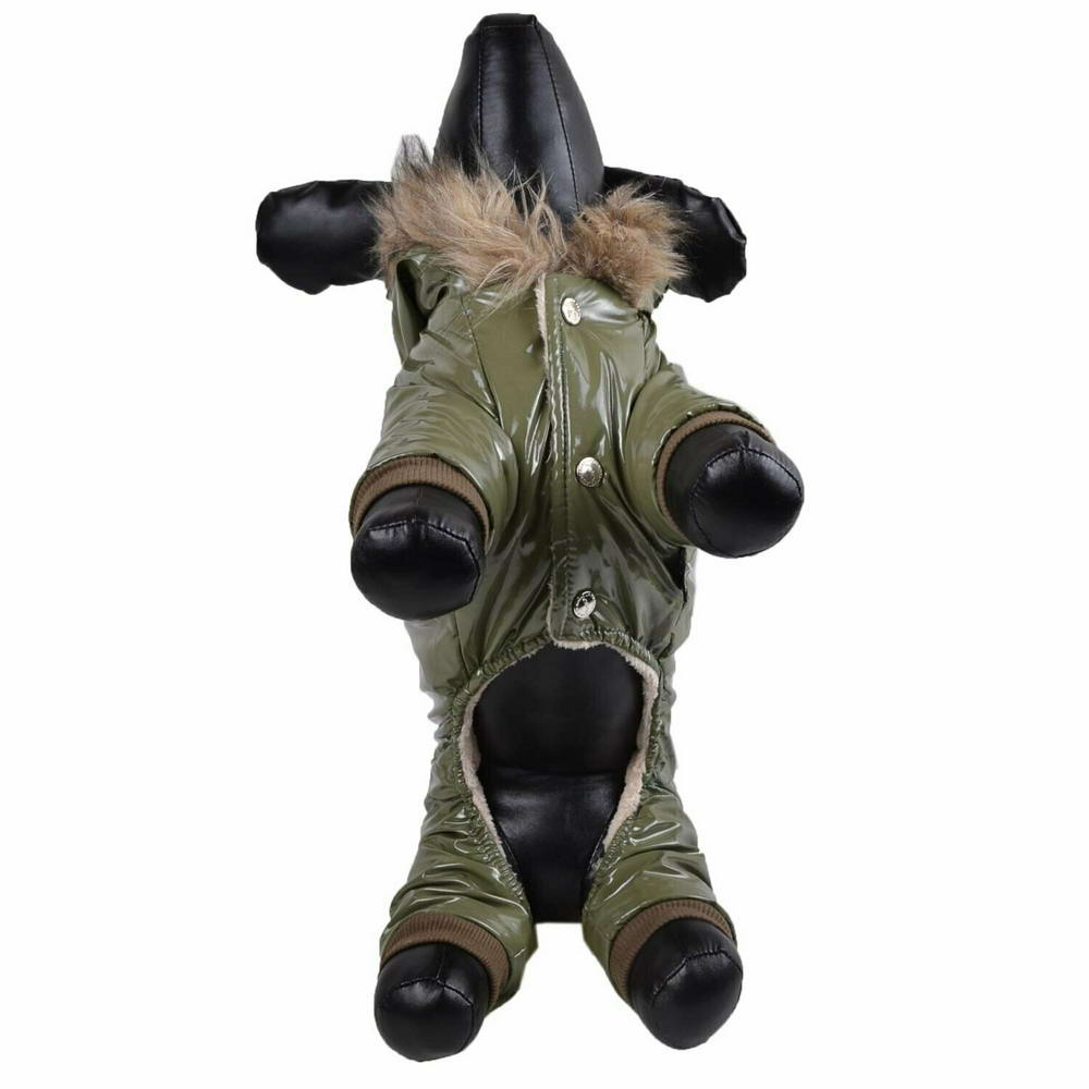 Zimsko oblačilo za psa "Lorenzo" - rjava barva, udobno nošenje