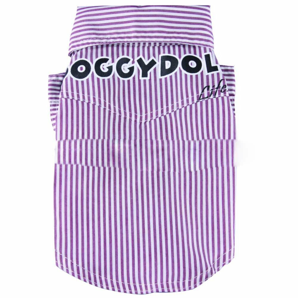 Elegantna srajca za pse - vijolična barva