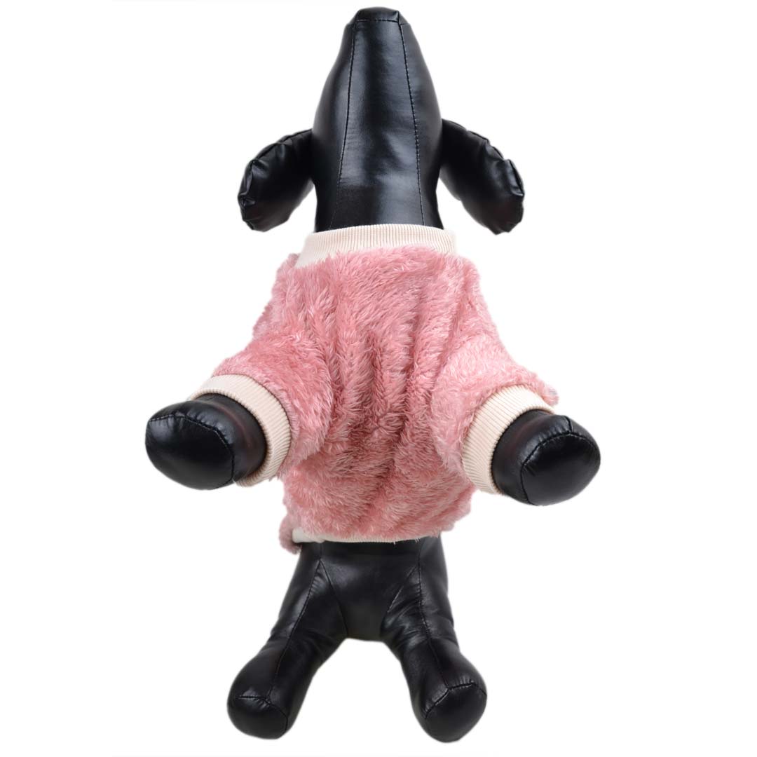 Zimski pulover za  pse "Arizona" - pink barva, kroj na 2 tački