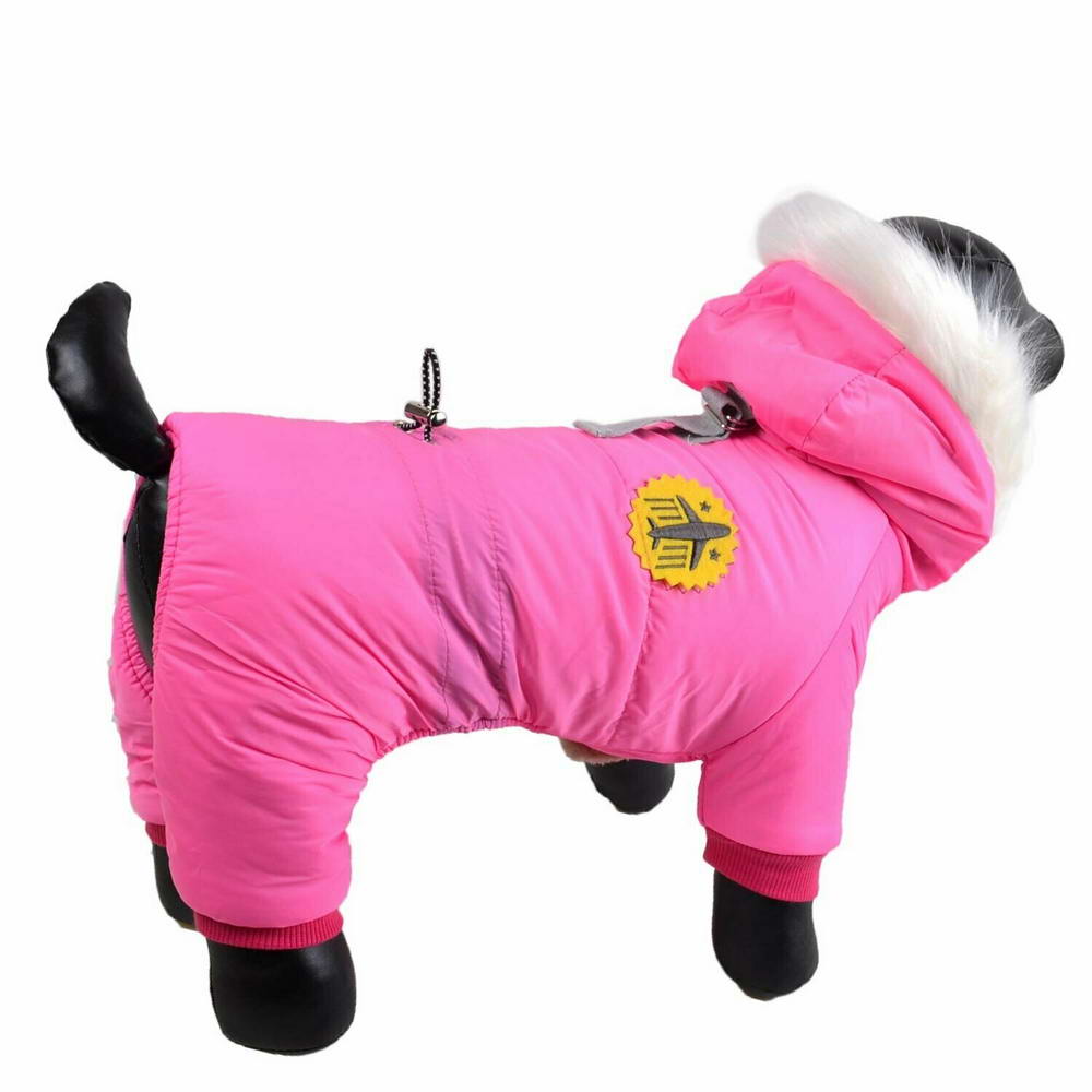 GogiPet zimsko oblačilo za psa "Fly Pink" - pink barva