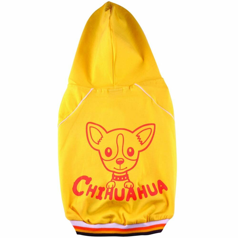 "Chihuahua" majica za pse majhne rasti - rumena barva