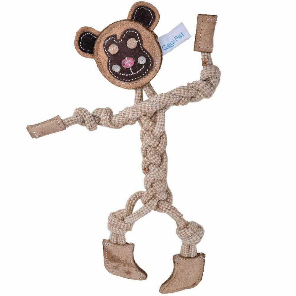 GogiPet® majhna igrača za pse iz naravnih materialov "Opica"