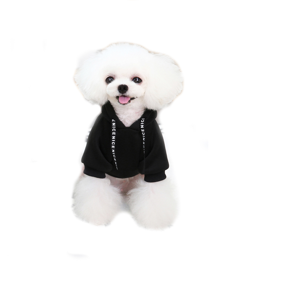 Pulover za pse "French Terry"  - črna barva