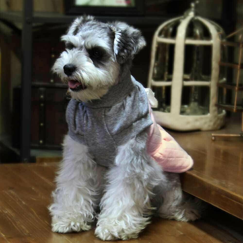 Topla obleka za pse "Kity" - pink barva, udobno nošenje