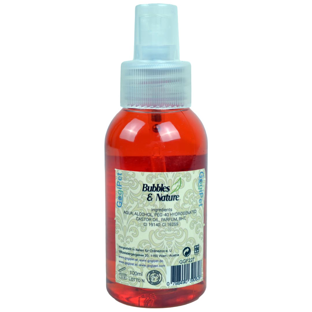 GogiPet Bubbles & Nature parfum za psa - surovinska sestava
