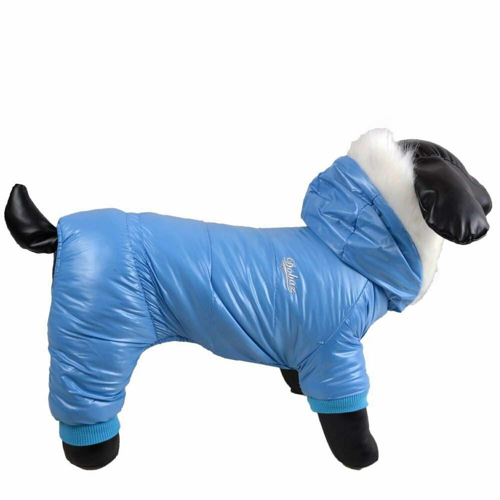 GogiPet zimski plašč za pse "Francesco" - svetlo modra barva