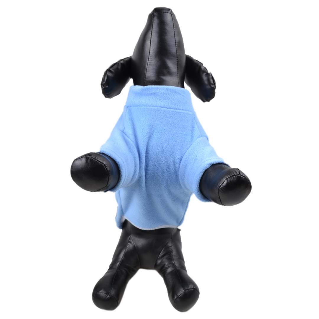 Topli pulover za pse - modra barva