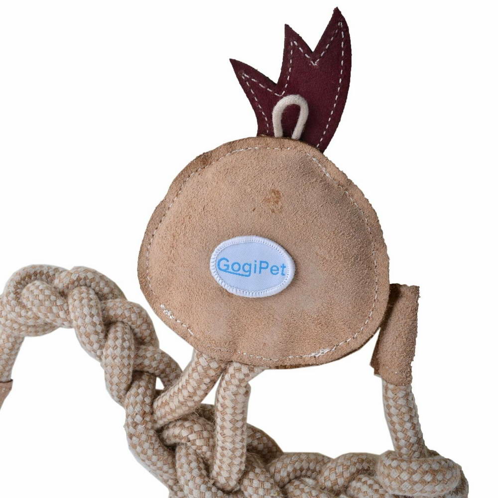Bombažni sukanec - GogiPet® velika igrača za pse iz naravnih materialov "Petelin"