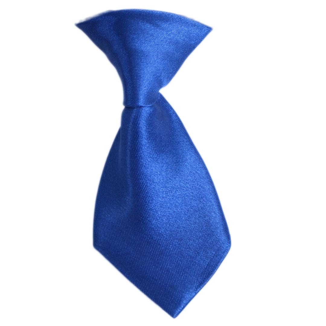 Svilena, modra kravata za pse "Lavendel"