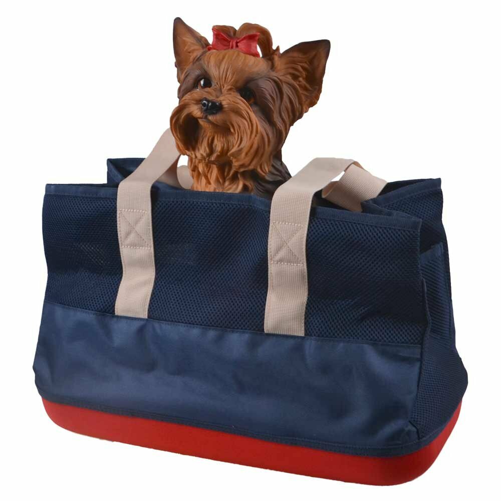Zelo lahka tekstilna torba za pse "Navy Blue"