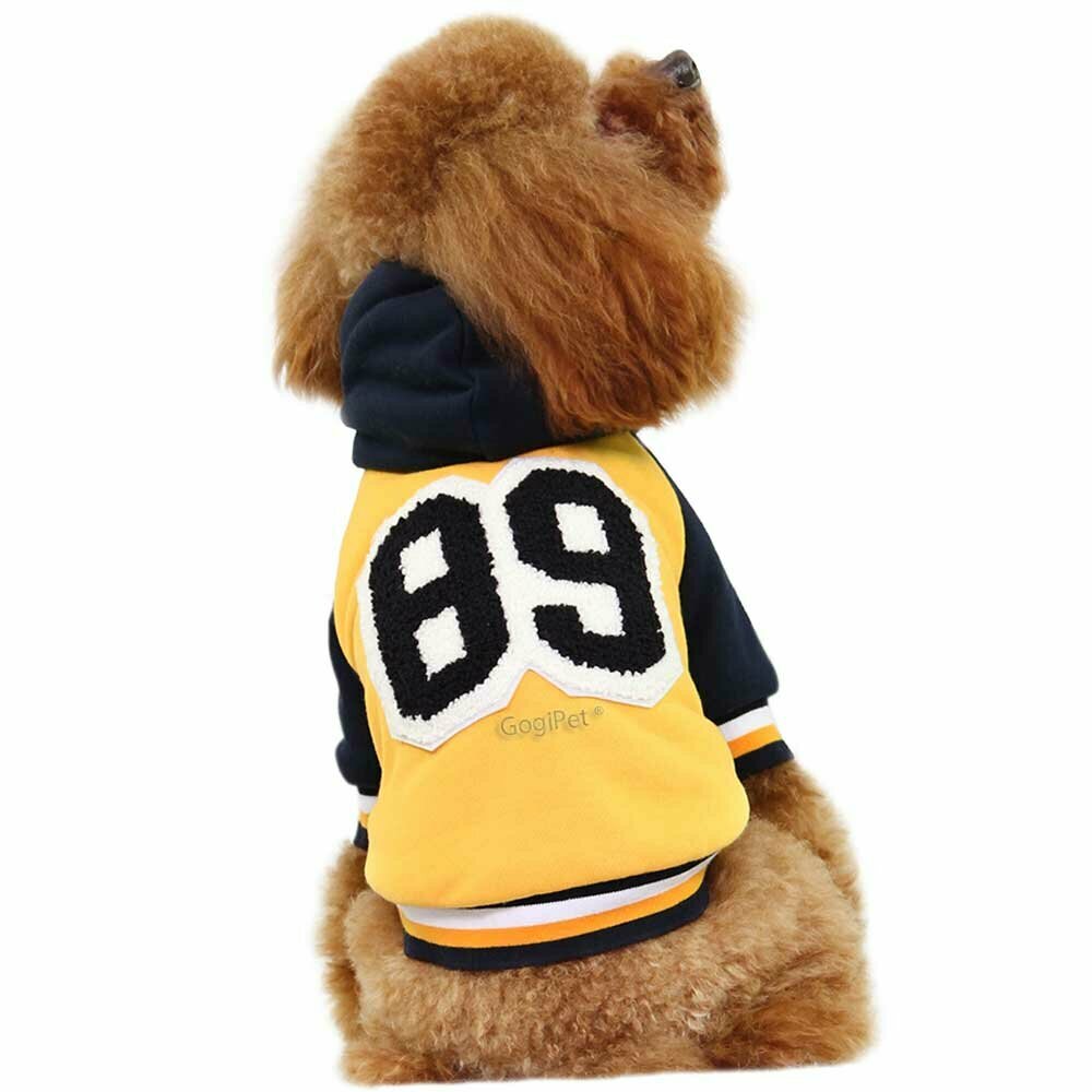 GogiPet zimska jakna za psa "89" - rumena barva