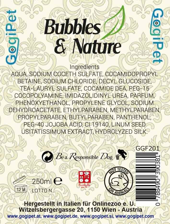 GogiPet naravni šampon Bubbles & Nature