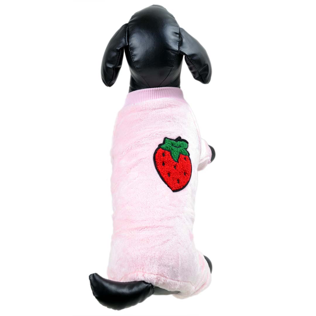 Pasja oblačila - športni komplet za pse "Jagoda" - rožnata barva