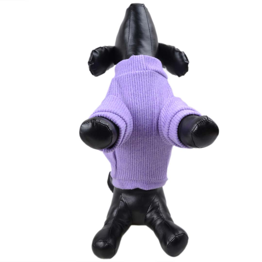 Pulover za pse "Super Star" - lila barva z aplikacijo