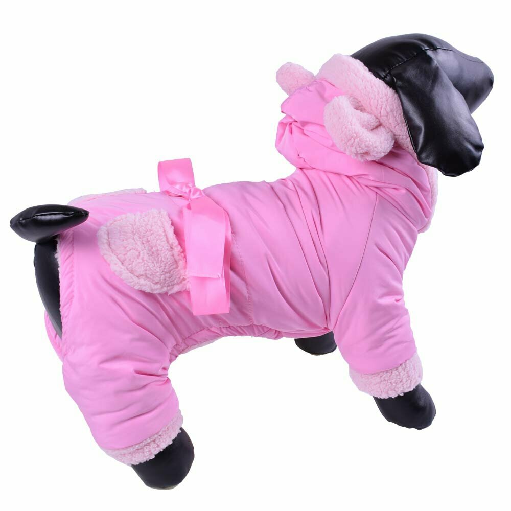 Zimski kombinezon za psa "Pink miška"